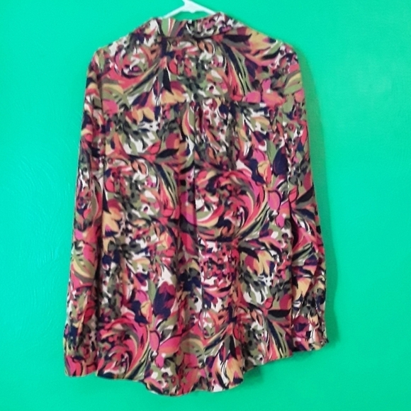 Jaclyn Smith Multicolor Long Sleeve Blouse - Picture 2 of 6